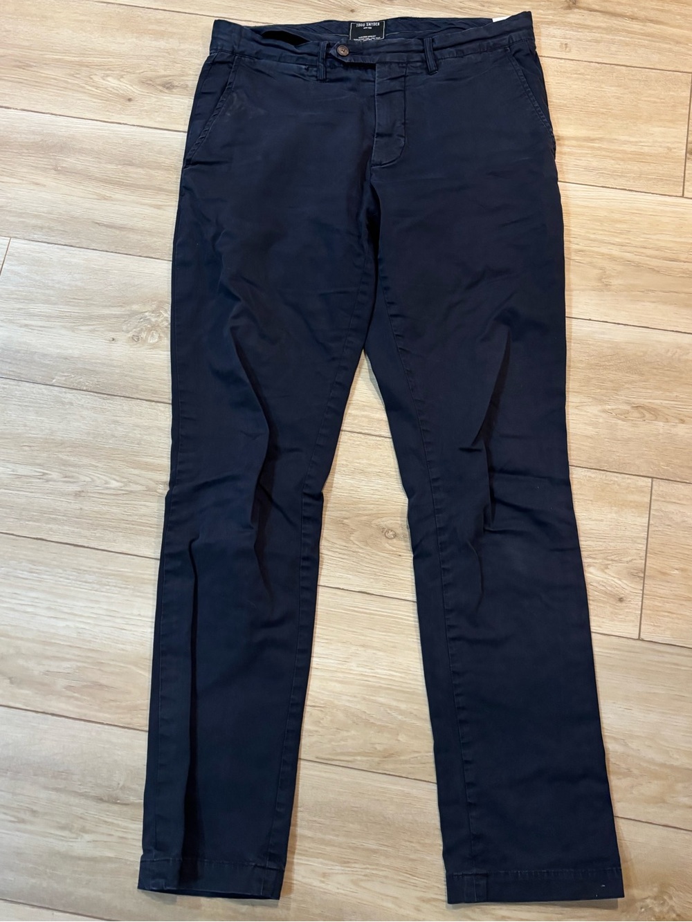 Todd Snyder Pants Men's 30x32 Navy Blue Chino Trousers Cotton Stretch